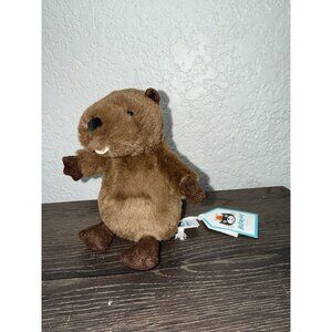 Jellycat NIPPIT BEAVER Small Soft Plush Toy NWT Busy Builder LOVEY Dam Whimsy